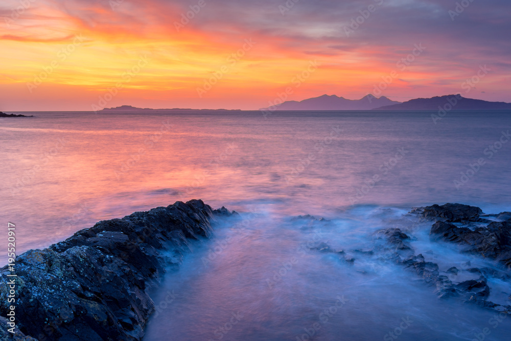 Sunset in Ardnamurchan Peninsula, Scotland 