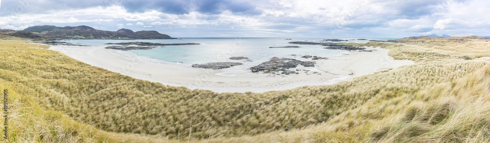 Panoramic shot of Sanna Bay, Ardnamurchan Peninsula, Scotland