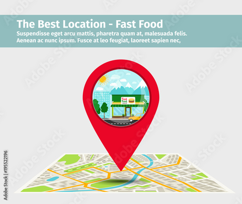 The best location fast food