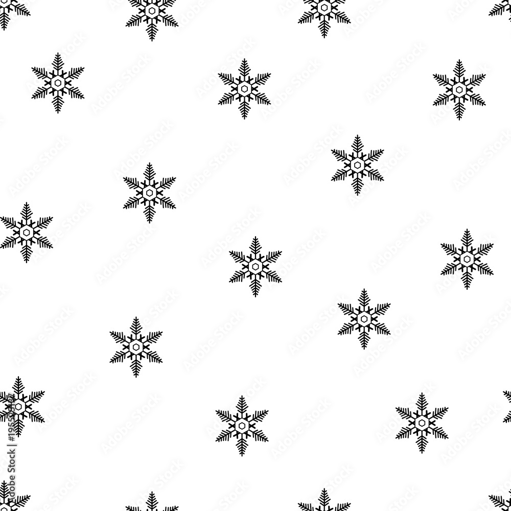 Winter Seamless Snowflake Pattern. Vector EPS 10. snowflakes seamless