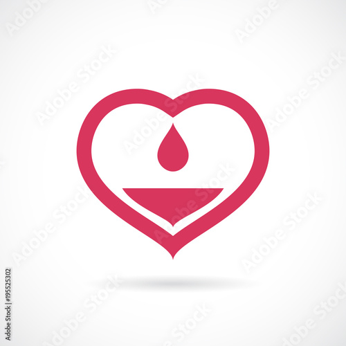 Blood donorship medical concept icon