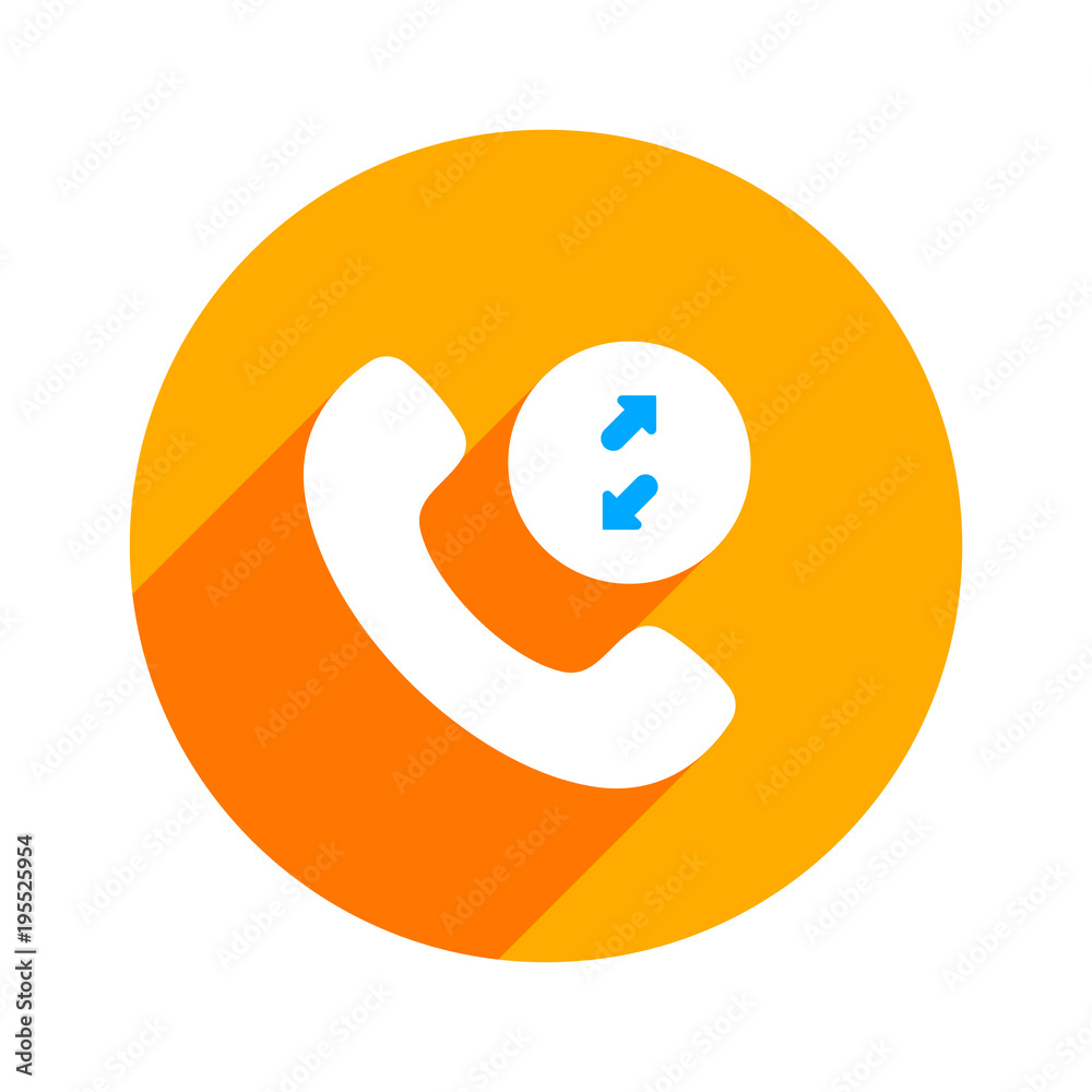 Arrows calls communication handle handset phone telephone icon Arrows calls communication handle handset phone telephone icon