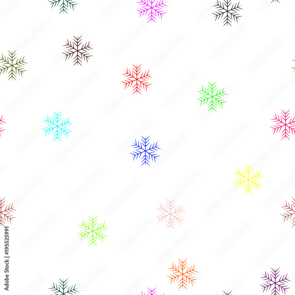 Winter Seamless colorful Snowflake Pattern. snowflakes seamless Winter Seamless colorful Snowflake Pattern. snowflakes seamless