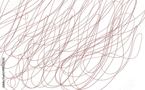 Abstrakte wellenf  rmige von Hand gezeichnete Linien.