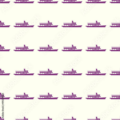 Sea transport vector illustration on a seamless pattern background