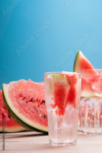 Photography of a watermelon cocktail 