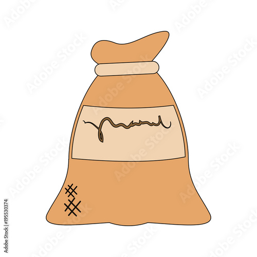 Wheat flour sack vector illustration graphic design