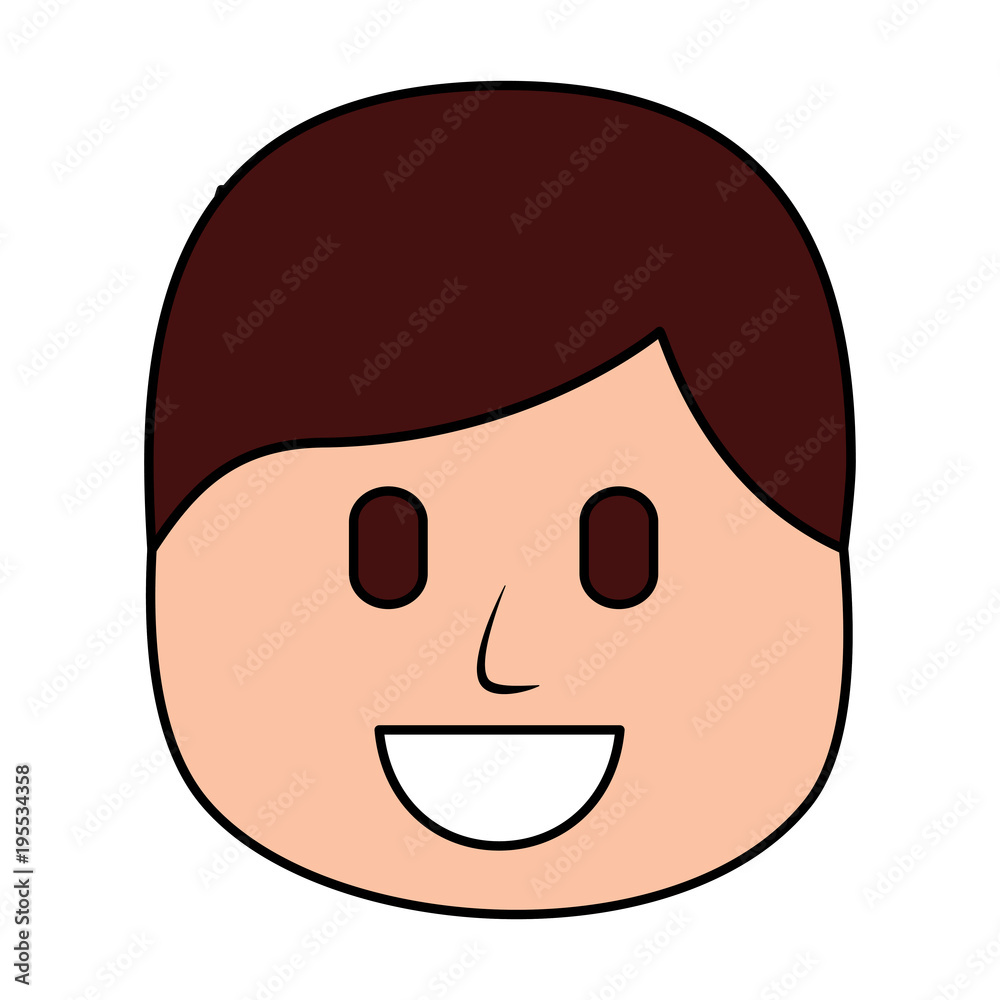 character man face laughing expression vector illustration character man face laughing expression vector illustration