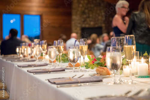 Wedding Reception Table at Winery Wedding