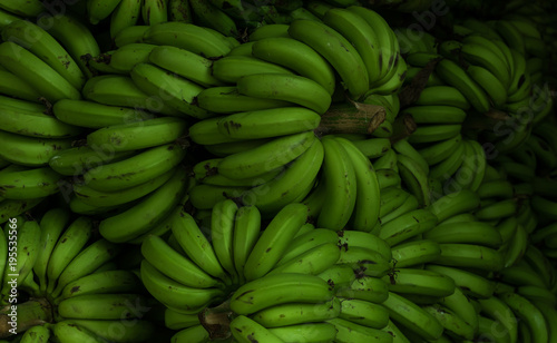 green plantain banana market shop photo