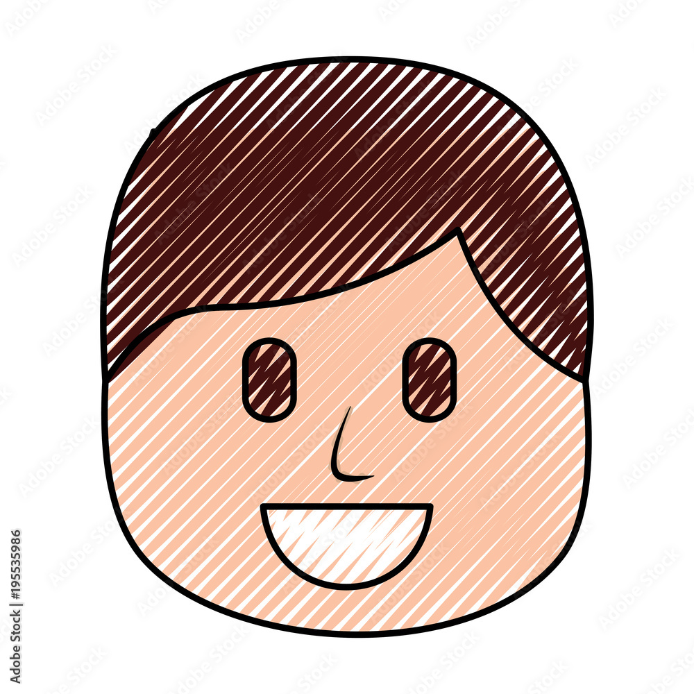 character man face laughing expression vector illustration drawing image character man face laughing expression vector illustration drawing image