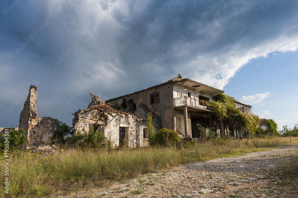 abandoned village of Duboka in Bosnia abandoned village of Duboka in Bosnia