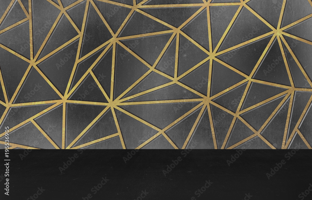 Background of triangles, abstraction