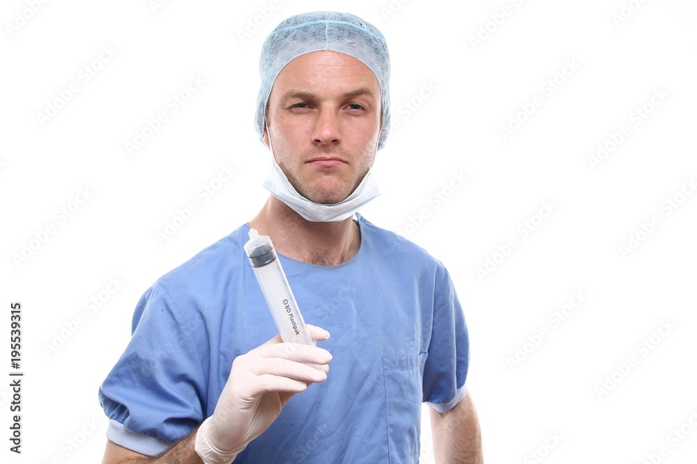 Caucasian healthcare man Caucasian healthcare man