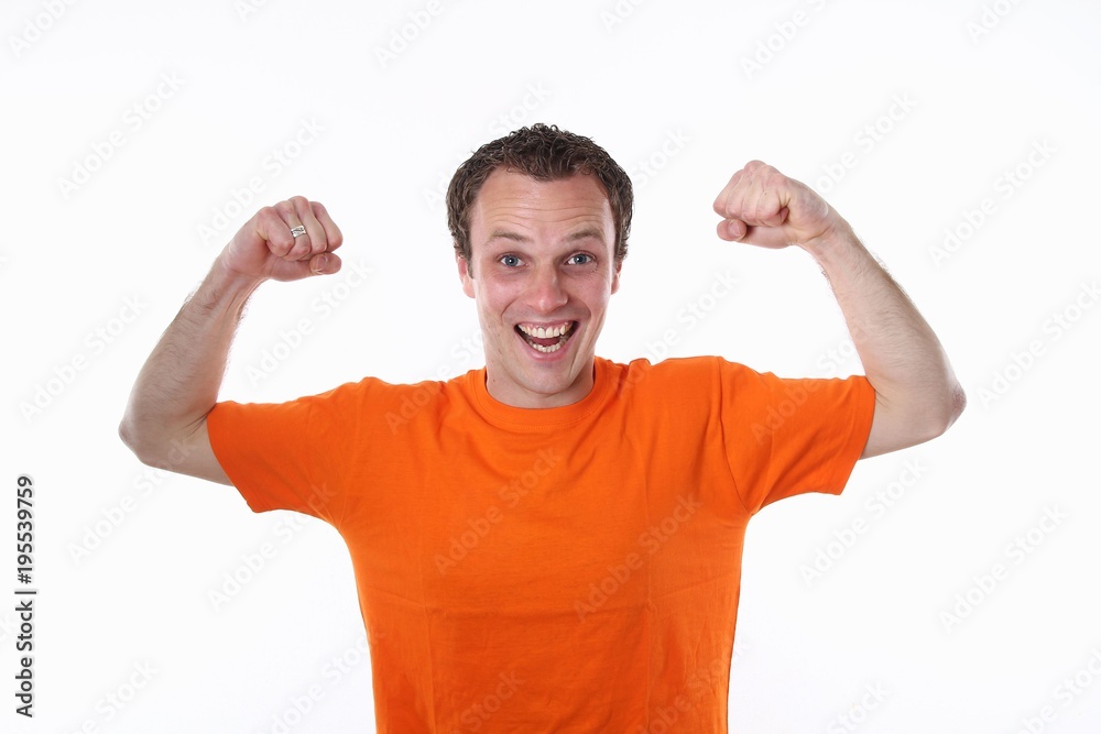 Dutch soccer supporter Dutch soccer supporter