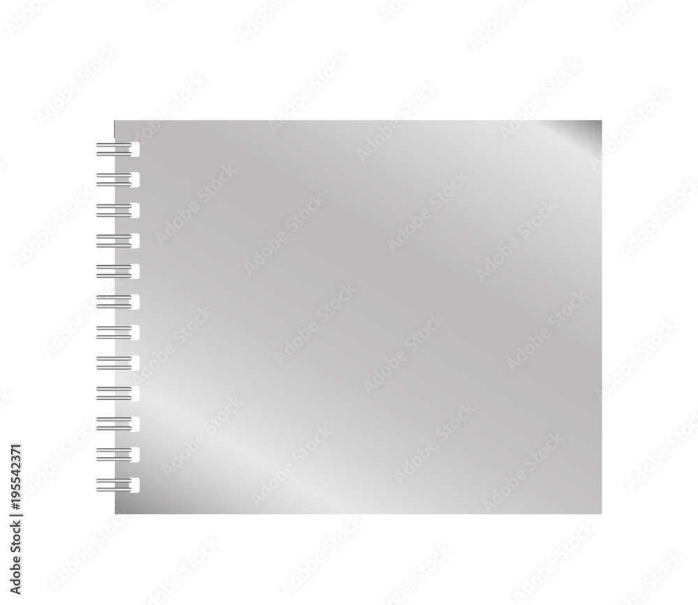 notepad over white background vector illustration icon notepad over white background vector illustration icon