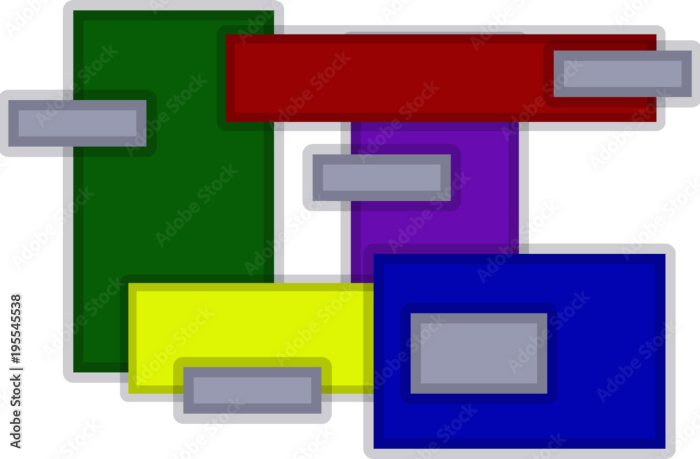 Obraz premium rectangles