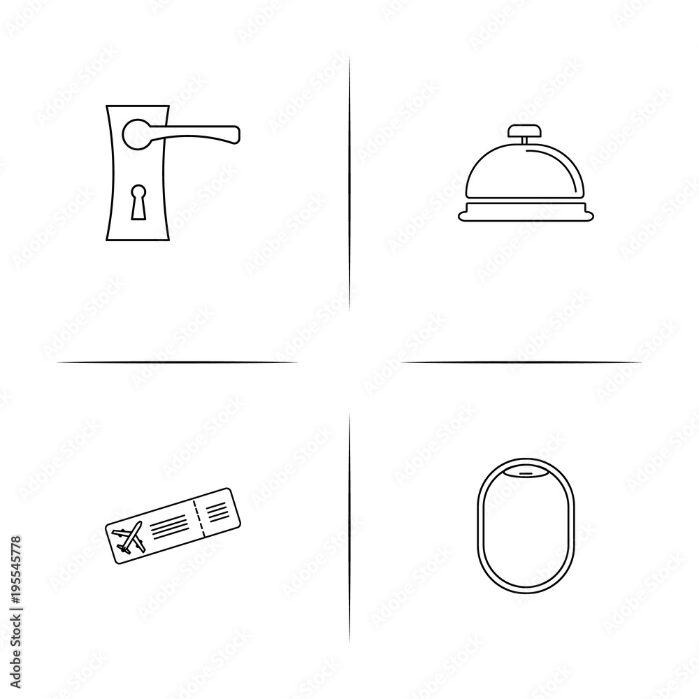 Travel simple linear icon set.Simple outline icons Travel simple linear icon set.Simple outline icons