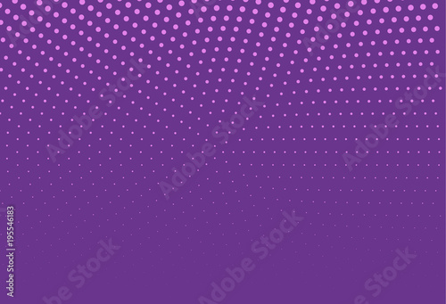 Abstract violet halftone pattern. Futuristic panel. Grunge dotted backdrop with circles  dots  point. Vector illustration