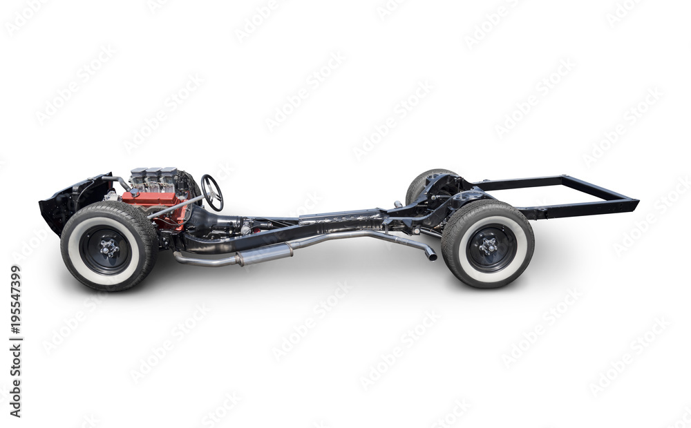 Vehicle Chassis with Engine Side View Stock Photo Adobe Stock