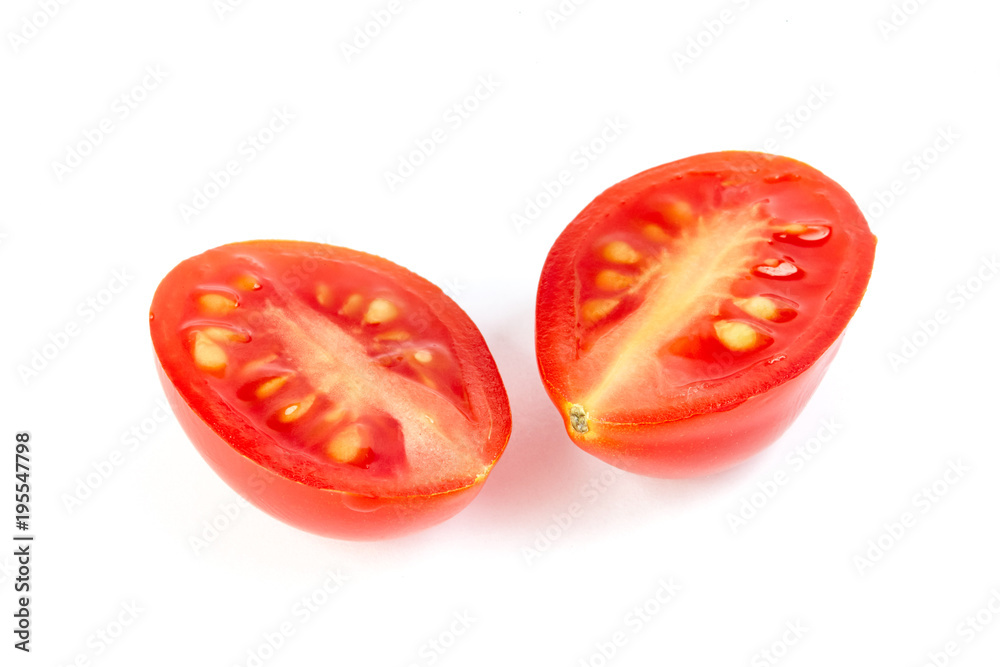 Fresh tomato isolated on white background
