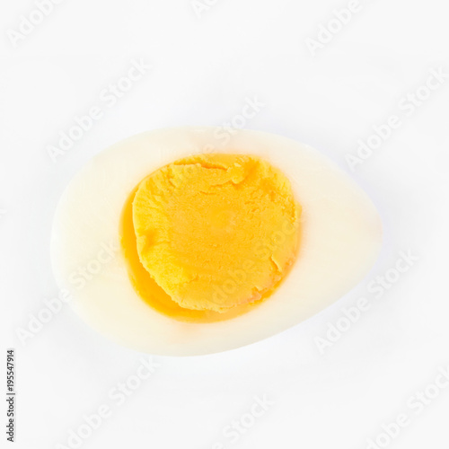 Boiled quail eggs isolated on white background