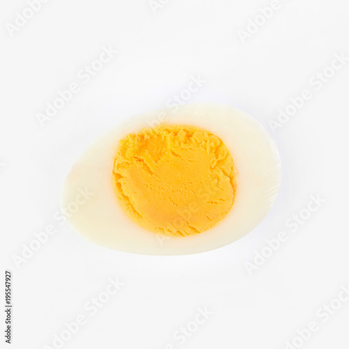 Boiled quail eggs isolated on white background
