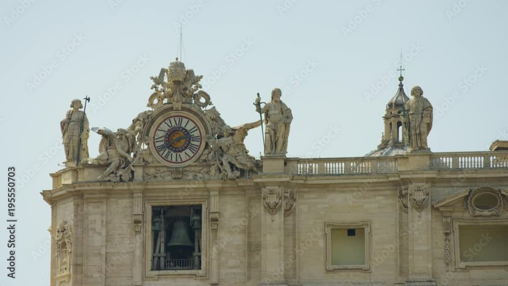 The Clock Bell Tower in St. Peter's Square, Vatican The Clock Bell Tower in St. Peter's Square, Vatican
