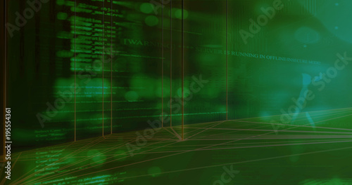 Detailed server technology background screen