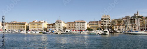 Old harbor in Marseille France. 