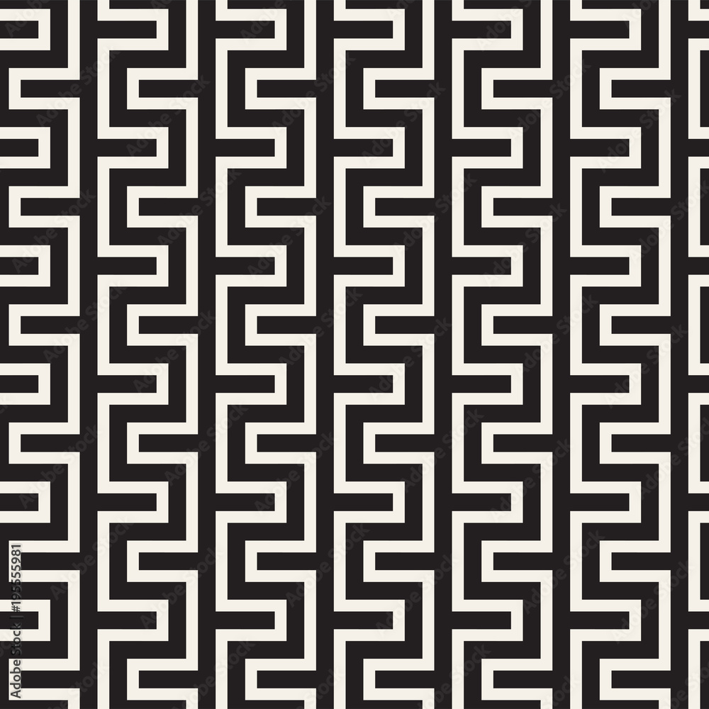 Stylish lines lattice. Ethnic monochrome texture. Abstract geometric background design. Vector seamless pattern. Stylish lines lattice. Ethnic monochrome texture. Abstract geometric background design. Vector seamless pattern.