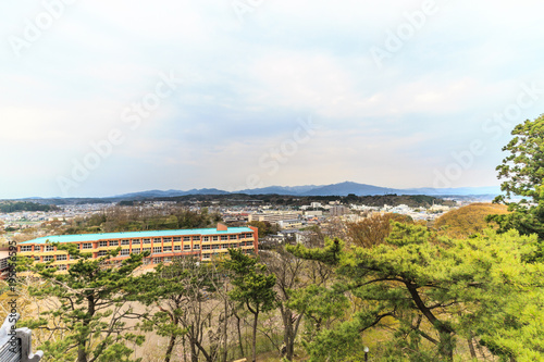 春の久保田城の御隅櫓からみた風景 © nameyasu