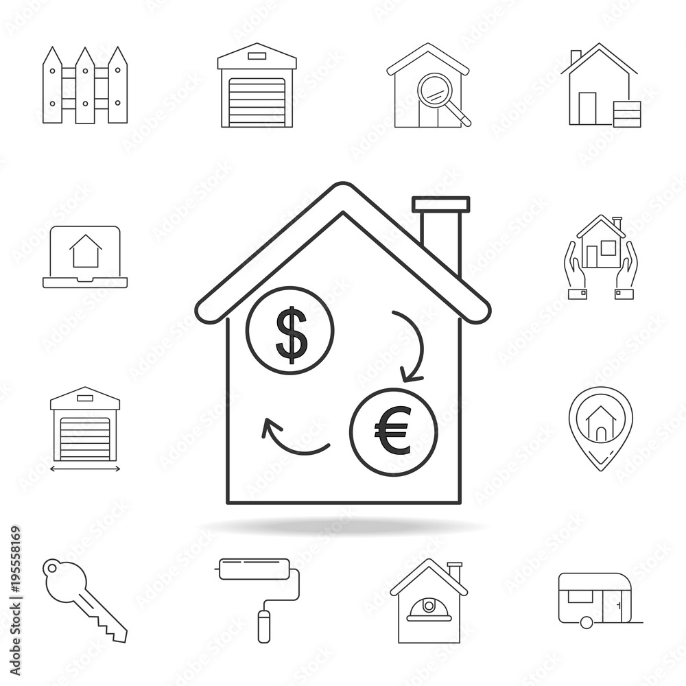 Investment property - Real estate icon. Set of sale real estate element icons. Premium quality graphic design. Signs, outline symbols collection icon for websites, web design Investment property - Real estate icon. Set of sale real estate element icons. Premium quality graphic design. Signs, outline symbols collection icon for websites, web design