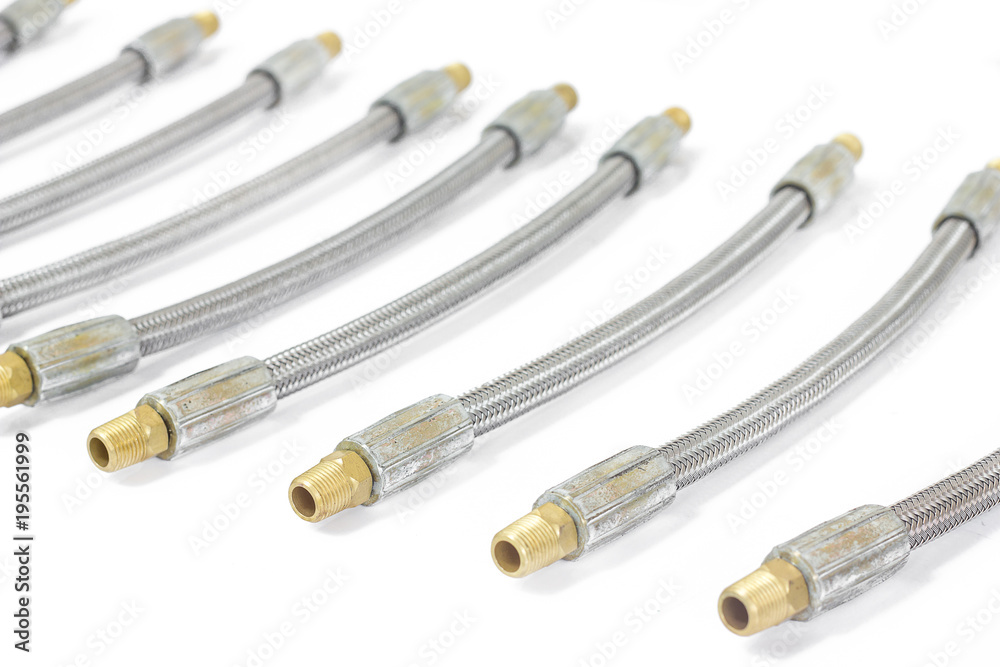 Hydraulic hoses. lines flexible object for industry. Hydraulic hoses. lines flexible object for industry.