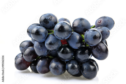 Grapes in white background