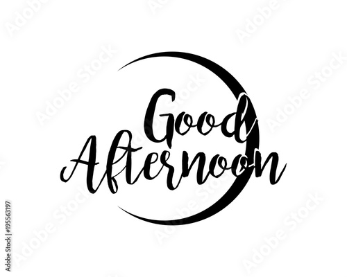good afternoon typography typographic creative writing text image icon 2