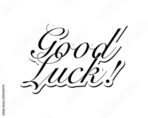good luck typography typographic creative writing text image 3