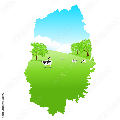 岩手　牛　地図　牧場