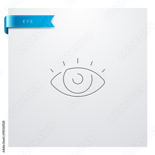 Obraz na płótnie icône Médecine - Santé - Médical - Oeil - Yeux w salonie