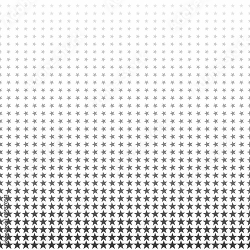 Abstract gray stars halftone pattern. Texture dotted background.