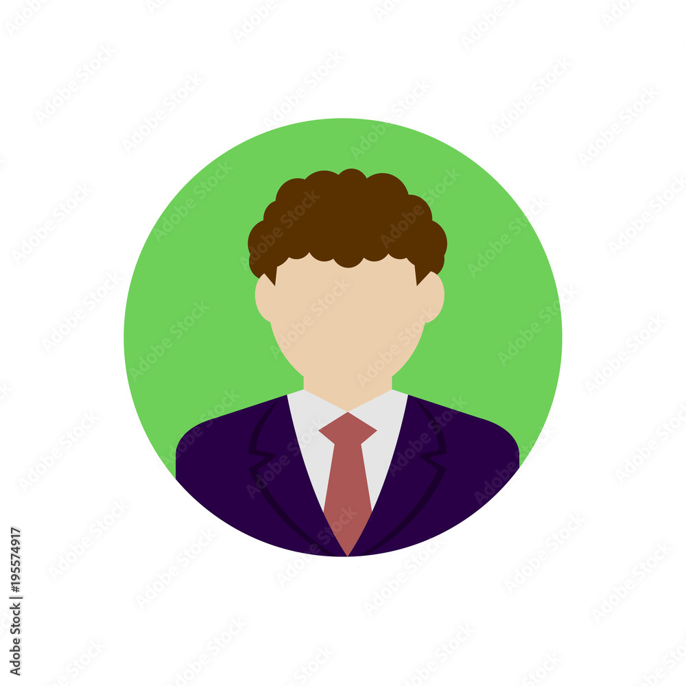 business man avatar illustration 