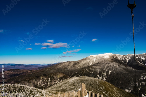 Obraz na plátně Cannon Mountain in Franconia, NH via Hi-Cannon, Kinsman Ridge, and Lonesome Lake