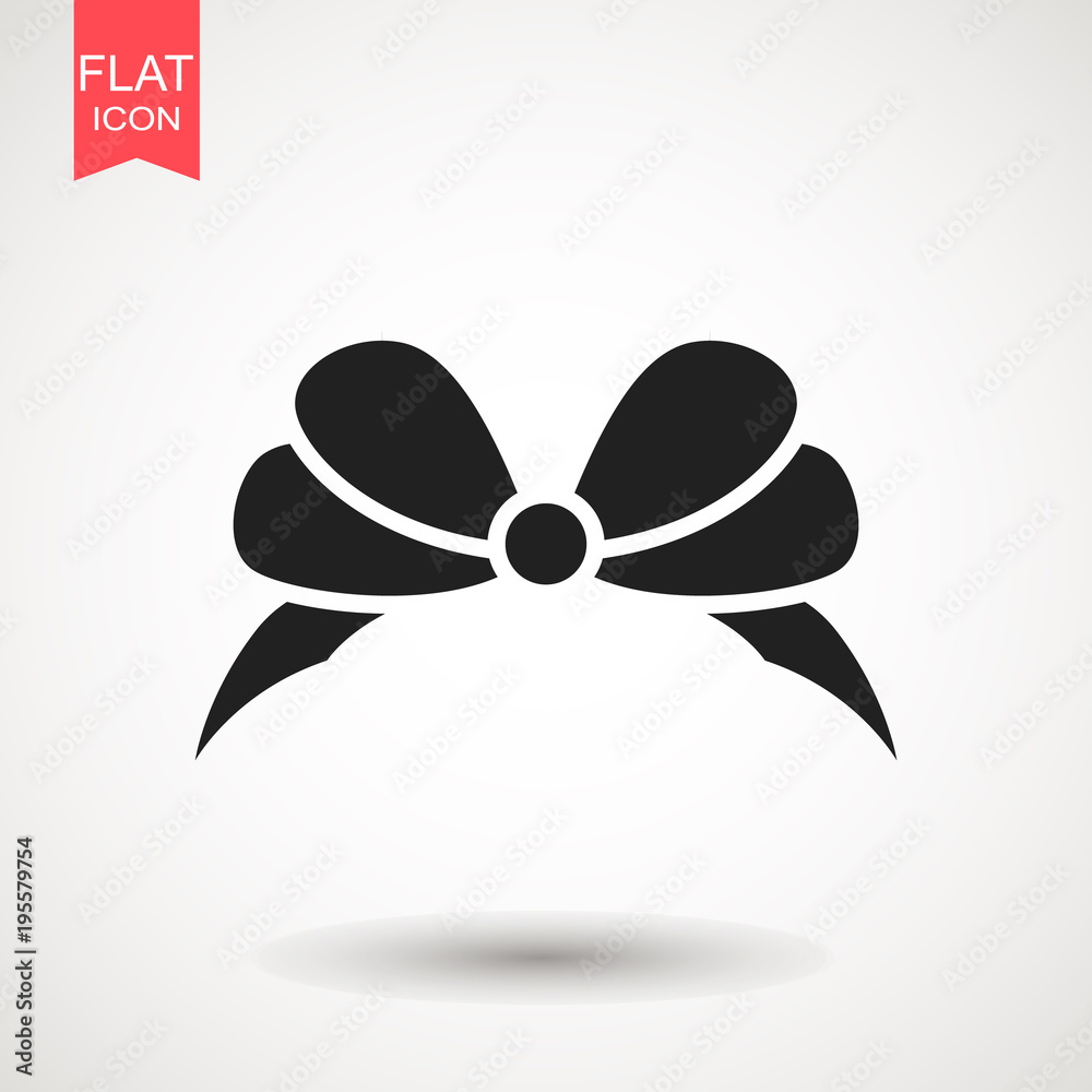 Bow or ribbon icon, vector eps10. Flat vector illustration for web site or mobile app. Bow or ribbon icon, vector eps10. Flat vector illustration for web site or mobile app.