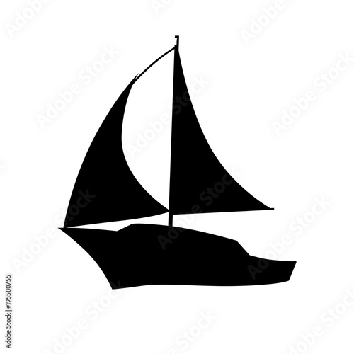 Boat Icon. Ships transportation sign. Yacht Vector illustration