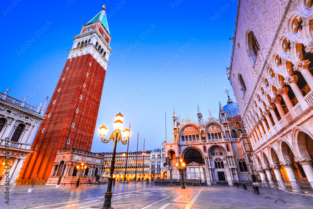 Venice, Italy - Doges Palace and Campanile