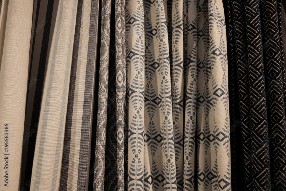 Fototapeta premium variety of curtains