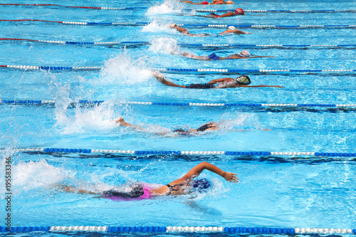 Swimming in the pool