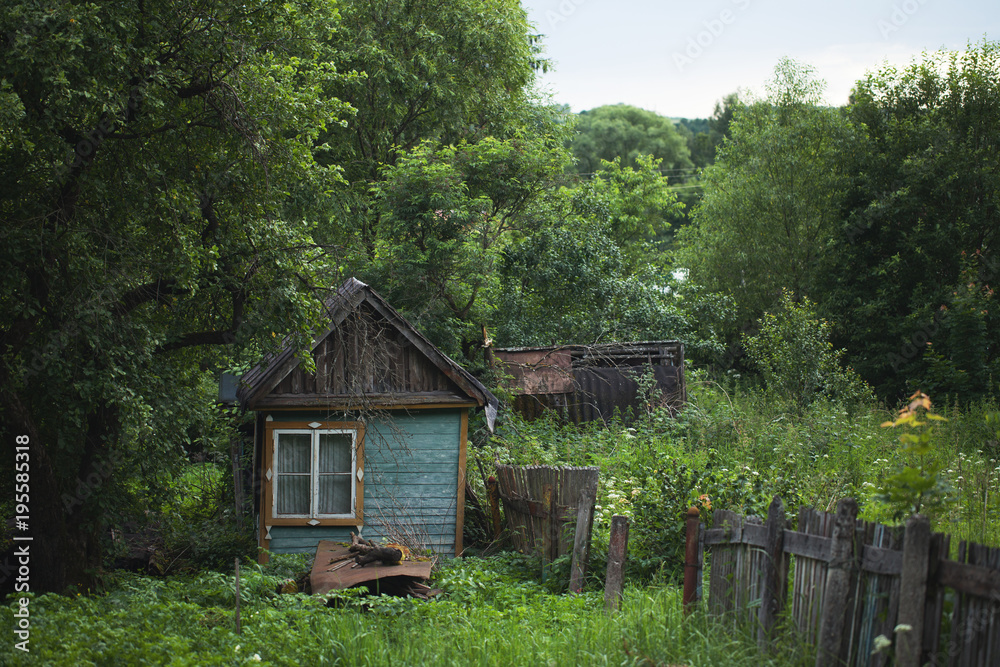 A small village house in the wilderness. A small village house in the wilderness.