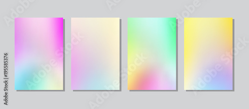 Screen gradient set with modern abstract backgrounds.