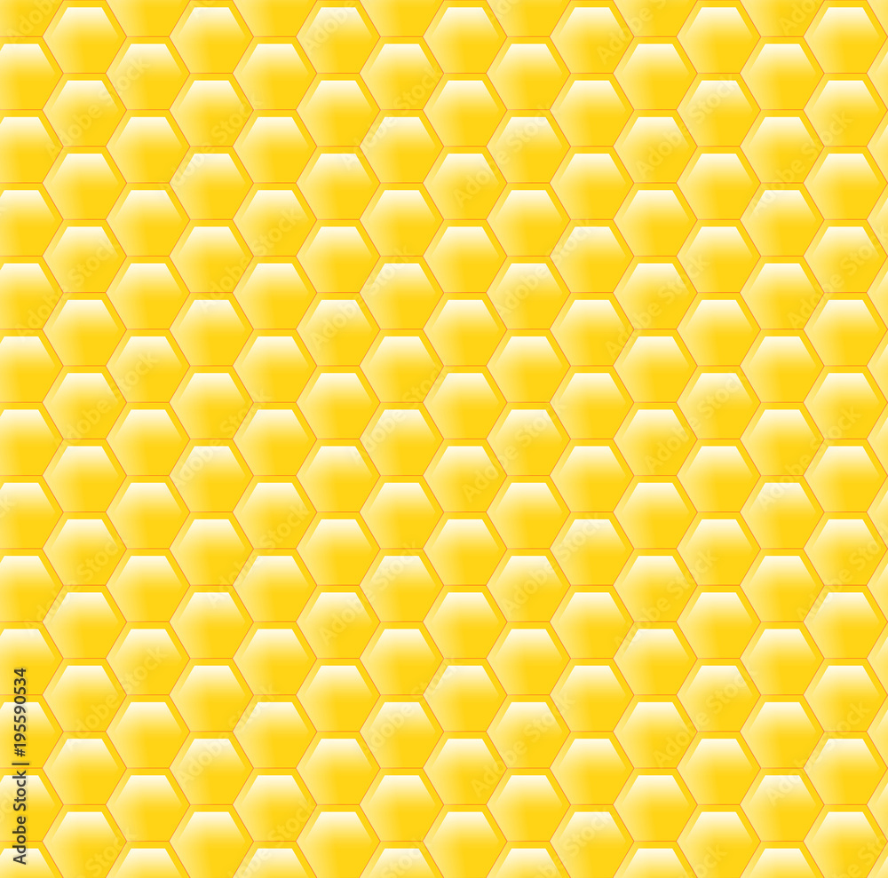Seamless background of hexagonal honeycombs. Seamless background of hexagonal honeycombs.